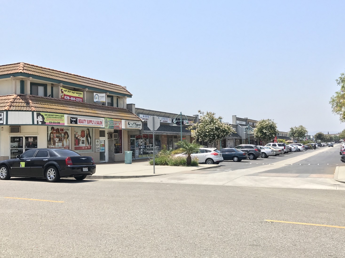 Old Towne streetscape in West Covina